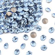 Preciosa&reg MAXIMA Crystal Round Stones, Czech Crystal, Dura Foiling, Round(431 11 615 Chaton), 30020 Light Sapphire, SS45(9.85~10.2mm)(X-PRC-RBSS45-30020)