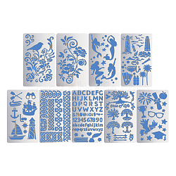9 Style Steel Cutting Dies Stencils, for DIY Scrapbooking/Photo Album, Decorative Embossing DIY Paper Card, Mixed Patterns, 10.1x17.7x0.05cm, 9styles, 1pc/style, 9pcs/set(DIY-BC0002-76A)