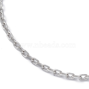 304 bracelet chaîne câble en acier inoxydable pour hommes femmes(STAS-B039-04P)-2