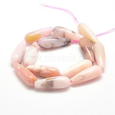 Chapelets de perles en opale rose naturelle(G-L163-06-30x10mm)-3