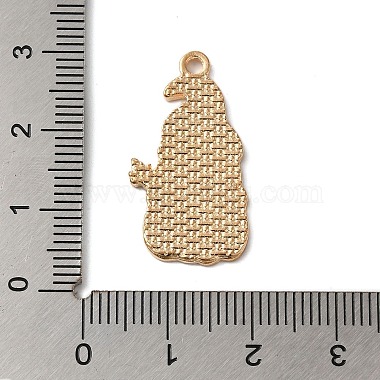 Thanksgiving Day Golden Tone Alloy Enamel Pendants(X-ENAM-M002-02O-G)-3