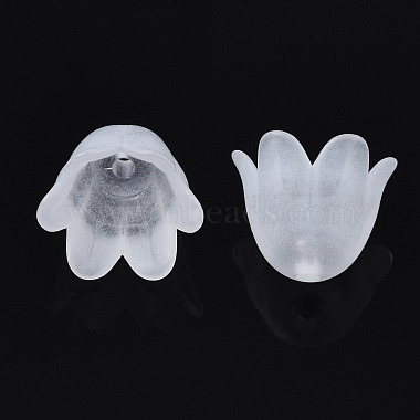 Transparentes bouchons acrylique de perles(FACR-N005-002A)-3