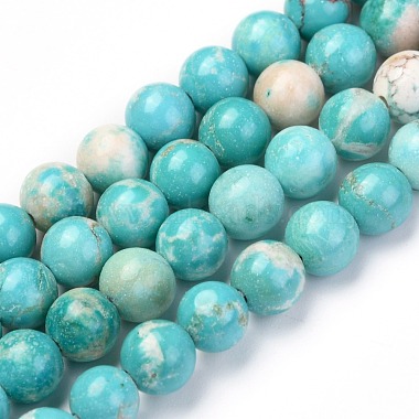 Natural Howlite Beads Strands(X-G-L555-02-6mm)-7