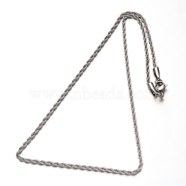 304 Stainless Steel Rope Chains Necklaces(NJEW-O067-A-37)-2
