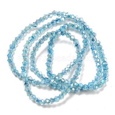 Baking Painted Transparent Glass Beads Strands(DGLA-F002-04E)-3