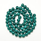 Chapelets de perles en verre craquelé peint(X-DGLA-Q023-8mm-YS40)-2