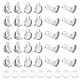 Kit de fabrication de boucles d'oreilles en forme de dôme vierge(DIY-UN0004-33)-1