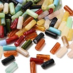 Opaque Acrylic Imitation Gemstone Beads, Column, Mixed Color, 13x5mm, Hole: 1.8mm, about 1953pcs/500g(OACR-G061-02)