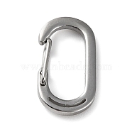 Non-Tarnish 304 Stainless Steel Rock Climbing Carabiners, Keychain Backpack Clasps, Stainless Steel Color, 20.5x11x5mm, Inner Diameter: 15.5x7mm(STAS-P328-07P)