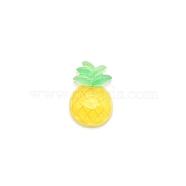 Translucent Resin Fruit/Vegetable Cabochons, Pineapple, 15x22mm(PW-WG63310-02)