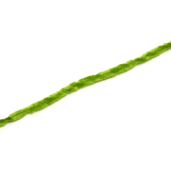 10S Arm Knitting Yarn, Chenille Polyester Yarn, for Blanket Pillows Craft Crochet Yarns, Yellow Green, 1.5mm