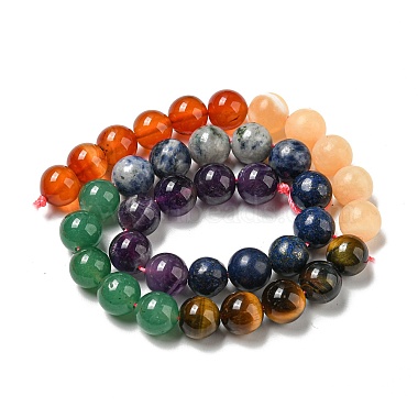 Chakra Natural Mixed Gemstone Beads Strands(G-NH0002-E01-02)-3