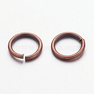 Red Copper Color Brass Jump Rings(X-JRC8MM-R)-2