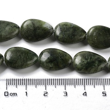 Natural Teardrop Xinyi Jade/Chinese Southern Jade Beads Strands(G-L242-16)-5