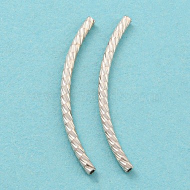 925 Sterling Silver Tube Beads(STER-Q191-01D-S)-2