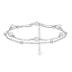 925 Sterling Silver Double Layer Multi-strand Bracelets(BJEW-G724-02P)-1