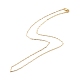 Brass Coreana Chains Necklace for Women(NJEW-P265-33G)-2
