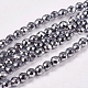 Electroplate Non-magnetic Synthetic Hematite Beads Strands(G-J169B-4mm-02)-1