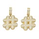 Brass Micro Pave Cubic Zirconia Pendants(KK-P345-17G-05)-1