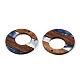 Transparent Resin & Walnut Wood Pendants(RESI-ZX017-70)-2
