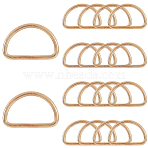 20Pcs Iron D Rings, Bag Buckles, Light Gold, 45.5x29x4mm, Inner Diameter: 38x22mm(IFIN-SP0001-21B-LG)