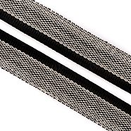 Polyester Book Headbands, for Book Binding Decoration, Black, 1/2 inch(13~15x1mm)(OCOR-WH0068-65N)