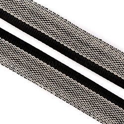 Polyester Book Headbands, for Book Binding Decoration, Black, 1/2 inch(13~15x1mm)(OCOR-WH0068-65N)