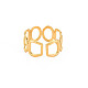 chapado de iones (ip) 304 anillo de puño de geometría abierta de acero inoxidable para mujer(X-RJEW-S405-166G)-2
