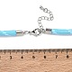 Ployester Core-Wrapped Round Cord Necklace Making(KK-CBACFA2-03P-21)-3