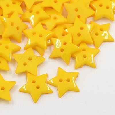 plastic star buttons