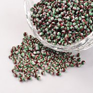 12/0 Opaque Colours Seep Glass Beads, Round Seed Beads, Colorful, 1.5~2x2mm, Hole: 0.5mm, about 22500pcs/450g(SEED-M008-C47)