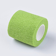 Multifunctional Non Woven Fabric Bandage, Self-adhesive Sport Elastic Bandage, Adhesive Bandage, Lawn Green, 50mm, about 4.5m/roll(AJEW-WH0088-01)