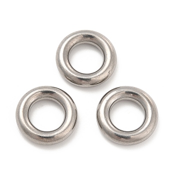 304 Stainless Steel Linking Rings, Round Ring, Stainless Steel Color, 13x3mm, Inner Diameter: 7mm