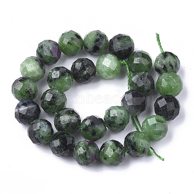 Natural Ruby in Zoisite Beads Strands(X-G-S345-6mm-003)-2