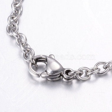 304 Stainless Steel Charm Bracelets(BJEW-G475-01P)-3