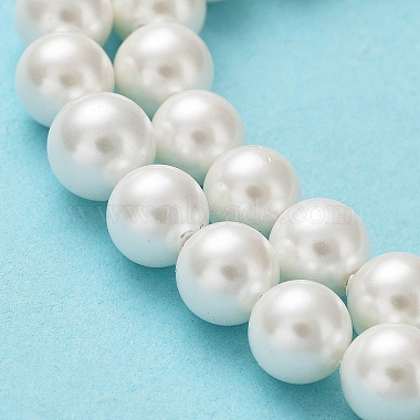 Chapelets de perles en coquille(X-BSHE-L026-03-6mm)-6