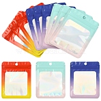 60Pcs 3 Colors Rectangle Glitter Holographic PVC Resealable Packaging Bags, Self Seal Bag, Mixed Color, 12x9x0.15cm, Unilateral Thickness: 2.5 Mil(0.065mm), 20pcs/color(ABAG-YW0001-21)