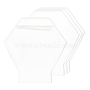 BENECREAT Acrylic Light Board, Hexagon, Clear, 15x15x0.2cm(DIY-BC0001-31)