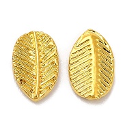 Alloy Cabochons, Nail Art Studs, Nail Art Decoartion Accessories, Leaf, Cadmium Free & Lead Free, Golden, 8x5mm(MRMJ-TAC0004-10G-RS)