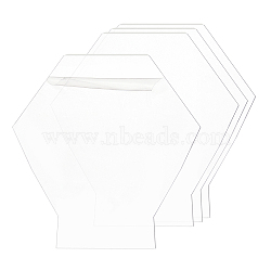 BENECREAT Acrylic Light Board, Hexagon, Clear, 15x15x0.2cm(DIY-BC0001-31)