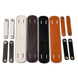 Elite 4 Sets 4 Colors Imitation Leather Bag Handle Wraps, Pressure Relieving Should Pads, for Bag Replacement Accessories, Oval, Mixed Color, 23x4.8x0.3cm, 1 set/color(FIND-PH0017-24)