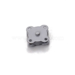 Iron Snap Fasteners, with Magnet, Raincoat Buttons, Gray, 14mm(PW-WGE5EE7-05)