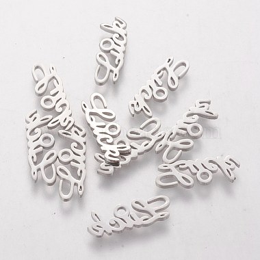 Stainless Steel Color Word Stainless Steel Pendants