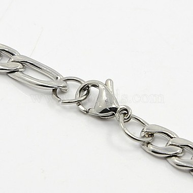 Figaro Chain Necklace for Men(NJEW-F027-03-7mm)-3