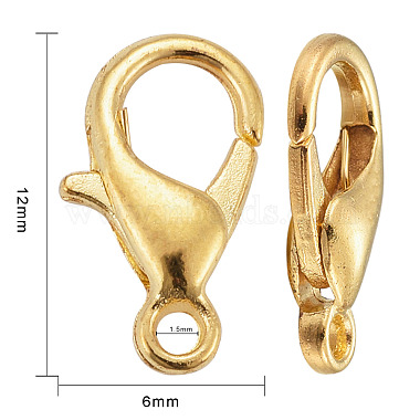 Zinc Alloy Lobster Claw Clasps(E102-NFG)-3