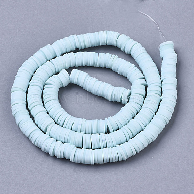 Chapelets de perle en pâte polymère manuel(CLAY-R089-6mm-032)-2