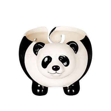 Hübscher handgefertigter Schüsselhalter aus Porzellangarn in Panda-Form(SENE-PW0022-05)-5