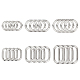 WADORN 24Pcs 6 Style Zinc Alloy Spring Gate Rings(FIND-WR0003-72)-1