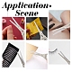 2Pcs 2 Styles Stainless Steel Embroidery Scissors & Imitation Leather Sheath Tools(TOOL-SC0001-36)-7