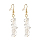 Boucles d'oreilles pendantes en perles de quartz naturel(EJEW-JE04788-03)-1